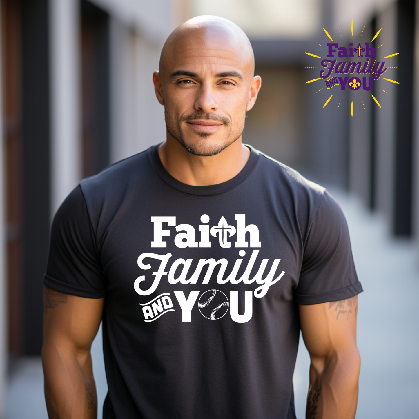 Diamond Devotion: Faith Family and You Baseball Tee