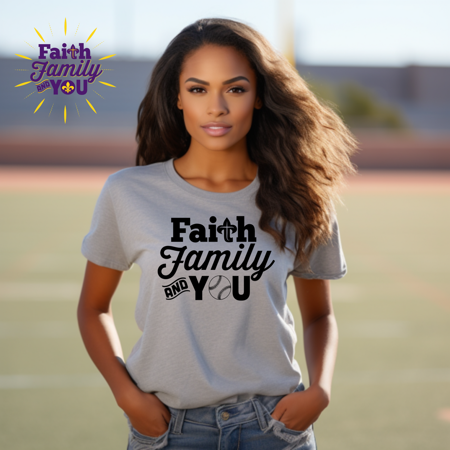 Diamond Devotion: Faith Family and You Baseball Tee