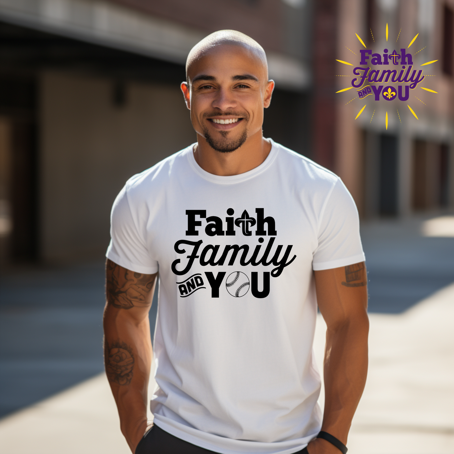 Diamond Devotion: Faith Family and You Baseball Tee