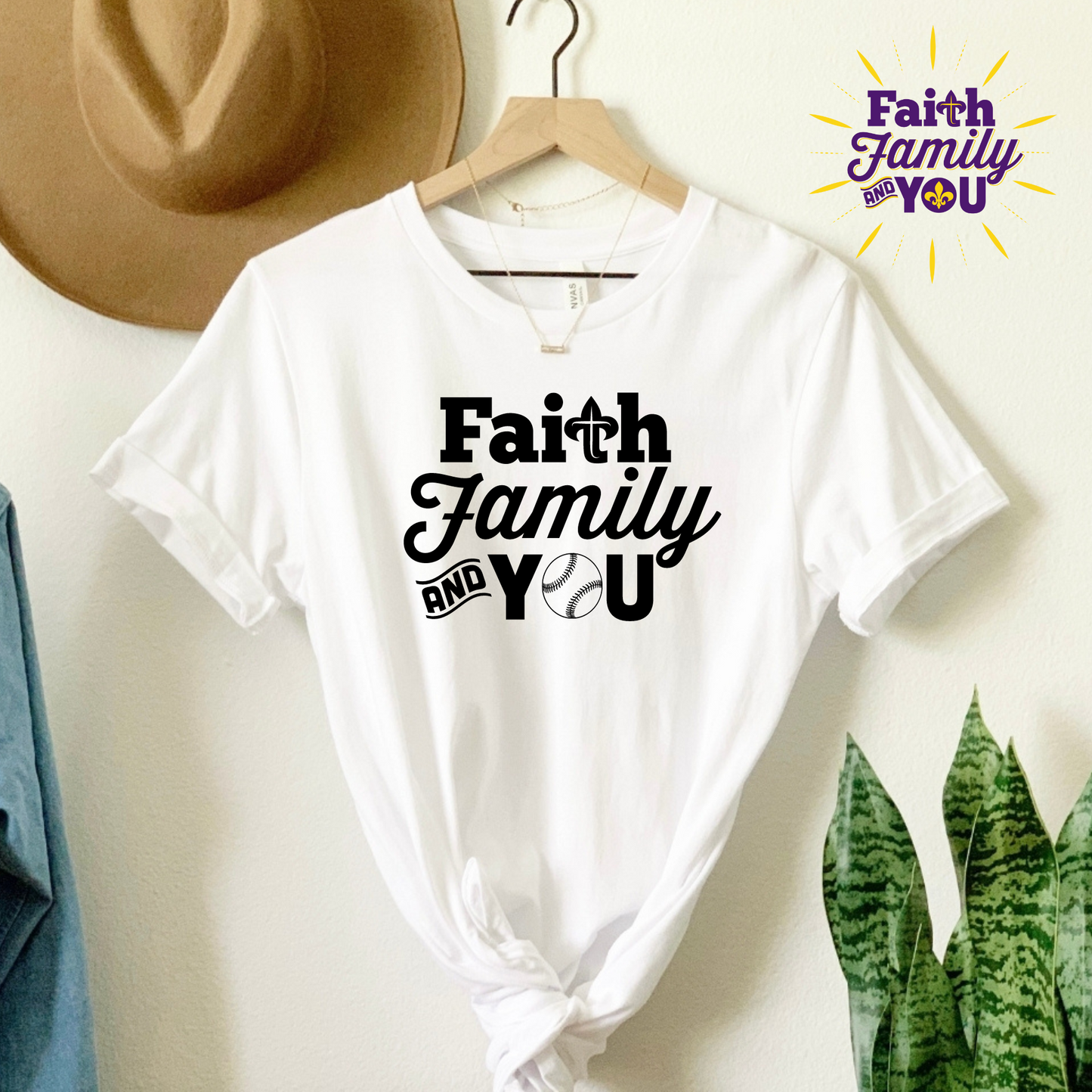 Diamond Devotion: Faith Family and You Baseball Tee