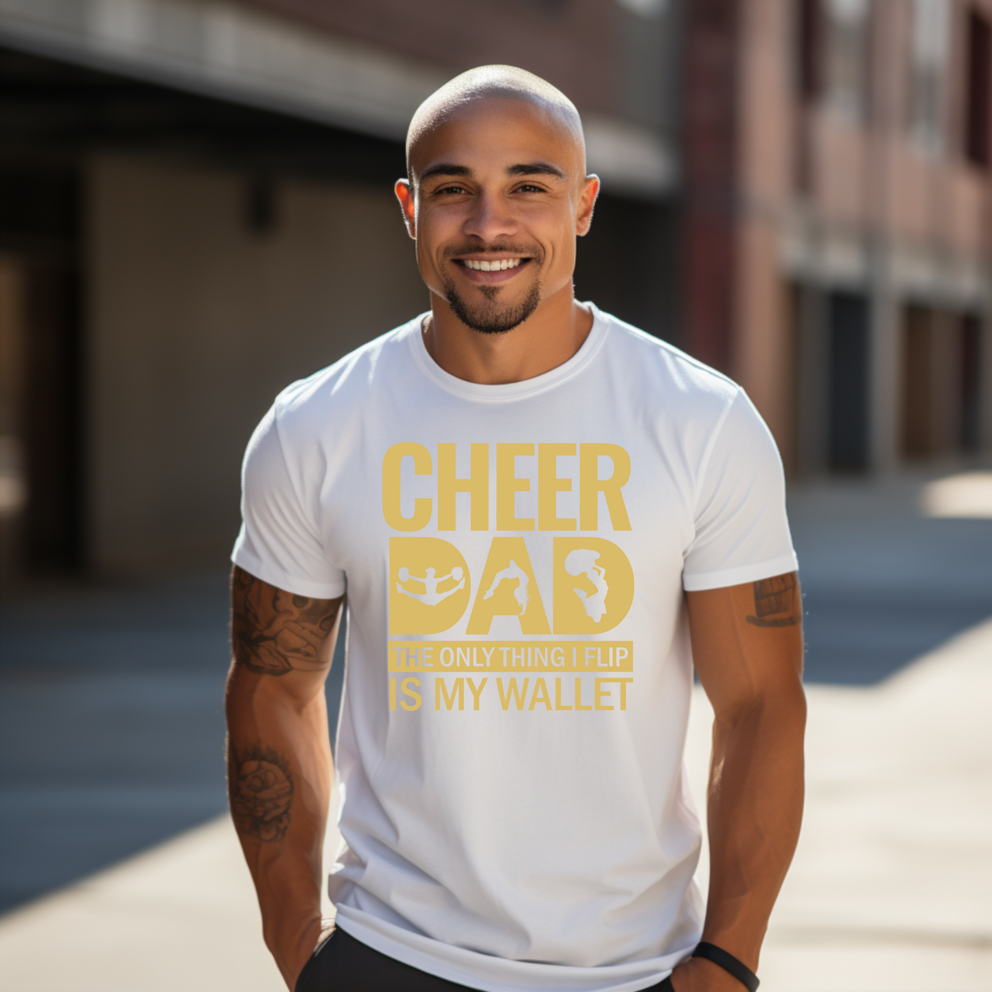 Cheer Dad Tee Shirt: Where Flipping Wallets Meets Team Pride