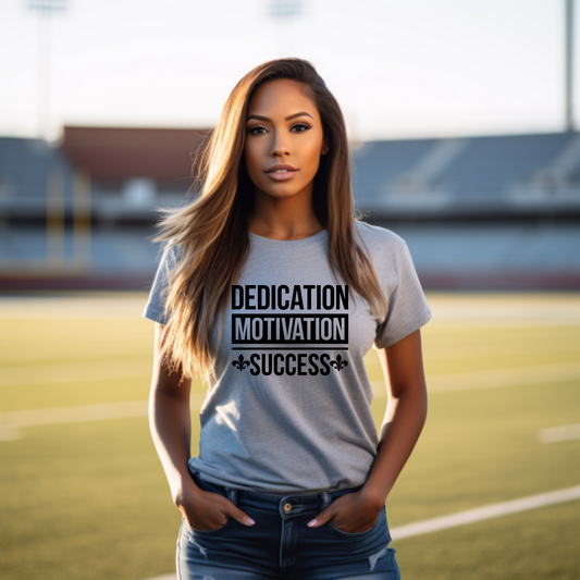 Victory Vibes: Dedication & Success Tee